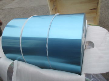 Air Conditioner Aluminium Fin Stock 0.12mm Various Width With Blue / Golden